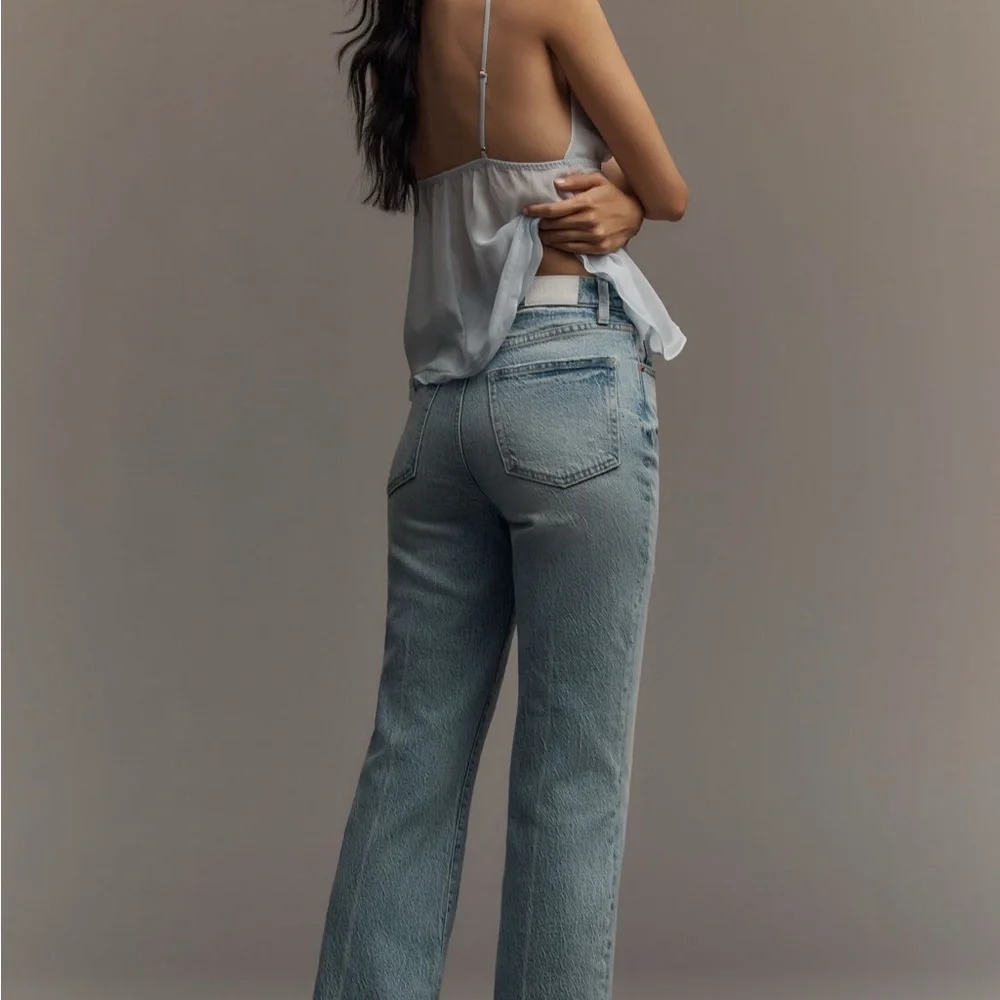 Anthropologie Pistola Ally high rise cropped flare leg jeans NWT - Picture 3 of 4
